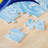 Puzzle Marlin Bleu Jaillissant de l'Océan (Côté)