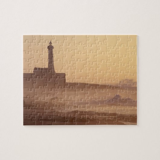 Puzzle Maroc, Rabat, Phare au coucher du soleil avec (Horizontal)