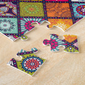 Puzzle Marocain coloré de motif de mandala (Côté)