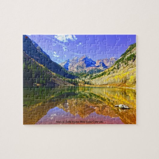 Puzzle Maroon Bells Montagnes Serpent Colorado (Horizontal)