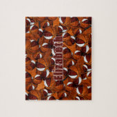 Puzzle maroon blanc basketball enfants couleurs de l'équi (Vertical)