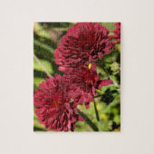 Puzzle Maroon Chrysanthemums (Vertical)