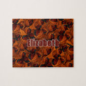 Puzzle maroon noir basket garçons filles équipe couleurs (Horizontal)