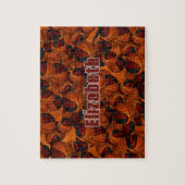 Puzzle maroon noir basket garçons filles équipe couleurs (Vertical)