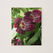 Puzzle Maroon Orchids II (Vertical)