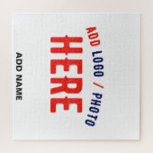 PUZZLE MARQUE MODERNE MODERNE PERSONNALISABLE BLANCHE VÉR (Horizontal)