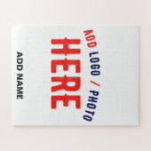 PUZZLE MARQUE MODERNE MODERNE PERSONNALISABLE BLANCHE VÉR (Horizontal)