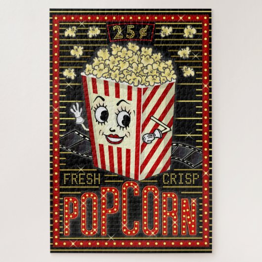 Puzzle Marquee Home Cinema Popcorn (Vertical)