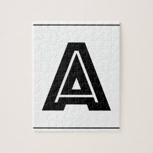 Puzzle Marquez avec des lettres un monogramme   simple,