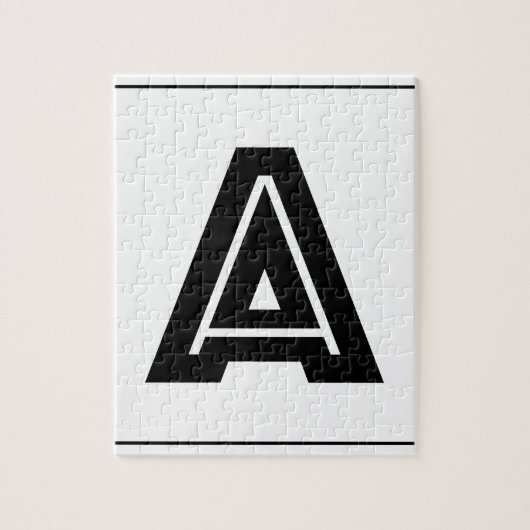 Puzzle Marquez avec des lettres un monogramme | simple, (Vertical)
