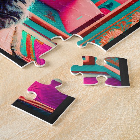 Puzzle Marrakech Maroc Chat Voyage Tourisme Souvenir (Côté)