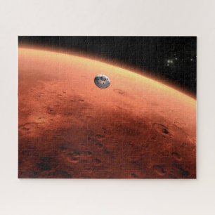 Puzzle Mars Science Laboratory approchant Mars.