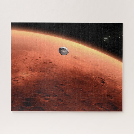 Puzzle Mars Science Laboratory approchant Mars. (Horizontal)