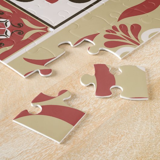 Puzzle Marsala Marsala Marsala Motif en Carrelage (Côté)