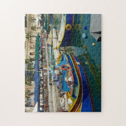Puzzle Marsaxlokk a peint des bateaux (Vertical)