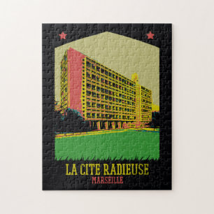 Puzzle Marseille France, Cité Radieuse par Le Corbusier