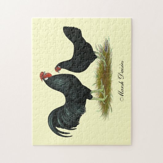 Puzzle Marsh Daisy Chickens (Vertical)