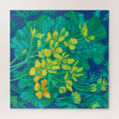 Puzzle Marsh Marigold Fleurs sauvages d'été peinture flor (Horizontal)