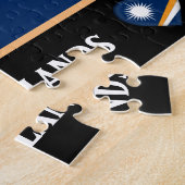 Puzzle Marshall Flag & Marshall country / Marshall Island (Côté)