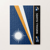 Puzzle Marshall Flag & Marshall country / Marshall Island (Vertical)