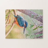 Puzzle Martin-pêcheur été perché sur la branche (Horizontal)