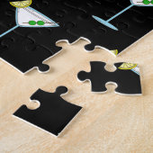 Puzzle Martini Amateurs Cocktail Verre Bartender Alcool (Côté)