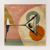 Puzzle Martini d'art moderne du milieu du siècle (Horizontal)