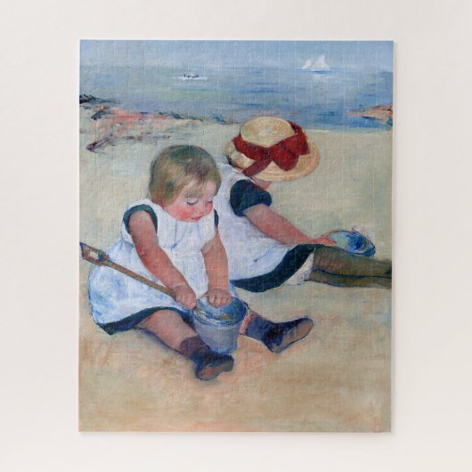 Puzzle Mary Cassatt Children Playing on the Beach 1884 (Vertical)