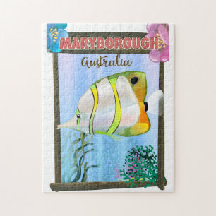 Puzzle Maryborough Australie poster de voyage tropical