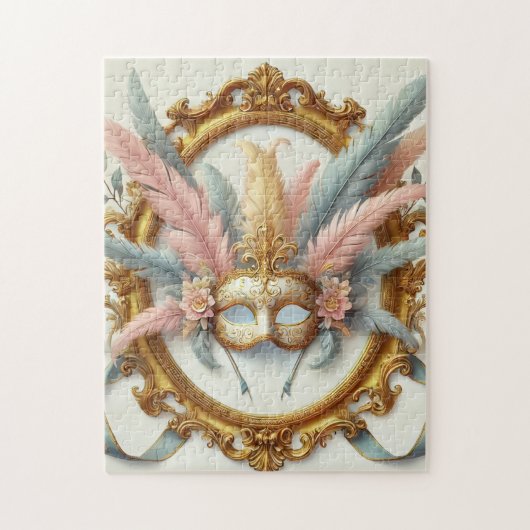 Puzzle Mascarade de velours – Élégance royale (Vertical)