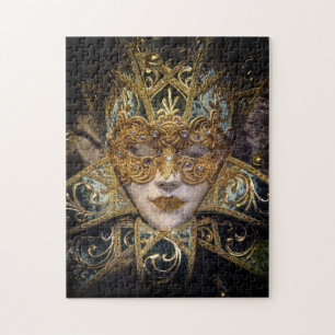 Puzzle Mascarade masque victorien élégant gothique