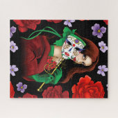 Puzzle Mascarade rouge verte vénitienne (Horizontal)