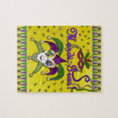 Puzzle Masque de bouffon Mardi Gras Arlequin (Horizontal)