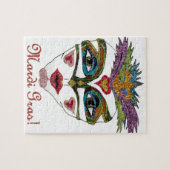 Puzzle Masque de plumes de Parties scintillant Mardi Gras (Horizontal)