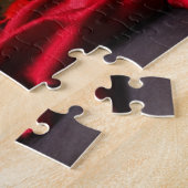 Puzzle Masque masqué masqué décoré sur velours rouge (Côté)