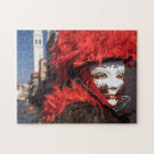 Puzzle Masque rouge de carnaval à Venise, Italie