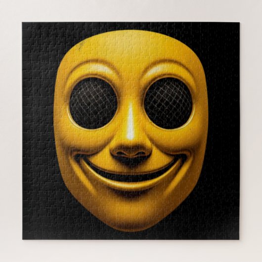 Puzzle Masque souriant jaune (Vertical)