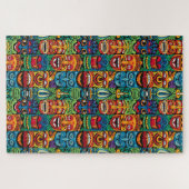 Puzzle Masques de Tiki Tropical Whimsical (Horizontal)