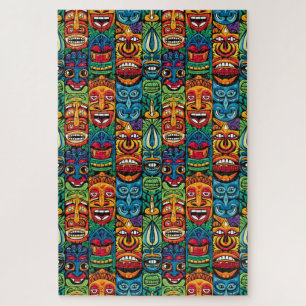 Puzzle Masques de Tiki Tropical Whimsical