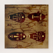 Puzzle Masques tribaux authentiques (Horizontal)