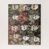 Puzzle Masques Visage Carnaval, Marché de Rue Italien (Vertical)