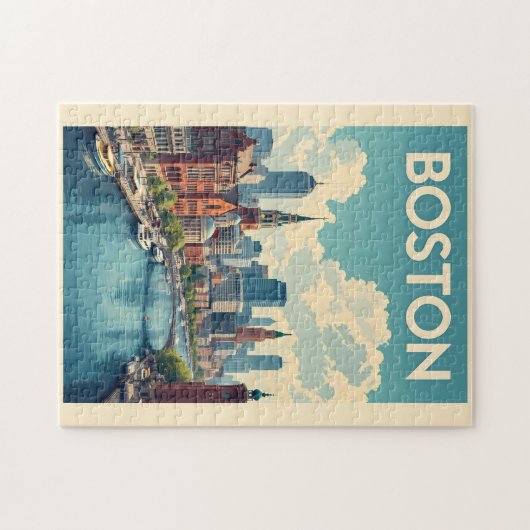 Puzzle Massachusetts de Boston (Horizontal)
