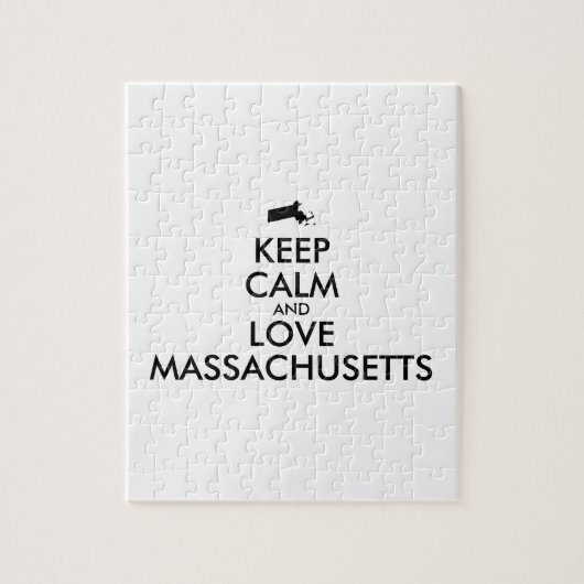 Puzzle MASSACHUSETTS DE CALME ET D'AMOUR personnalisables (Vertical)