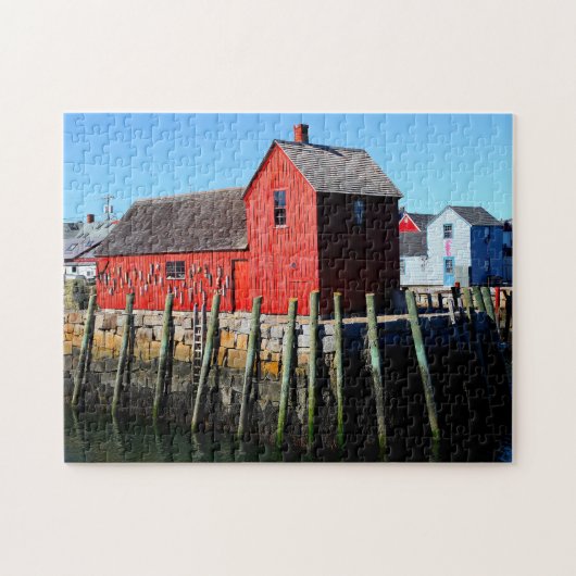 Puzzle Massachusetts Rockport. (Horizontal)