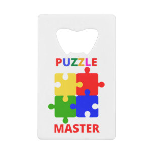 Puzzle Master Kredietkaart Flessenopener