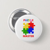 Puzzle Master Ronde Button 5,7 Cm (Voorkant /achterkant)