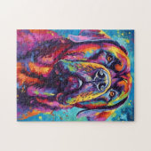 Puzzle Mastiff coloré (Horizontal)