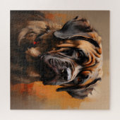 Puzzle Mastiff Realism Art Portrait (Horizontal)
