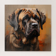 Mastiff Realism Art Portrait