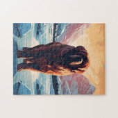 Puzzle Mastiff tibétain dans les montagnes enneigées (Horizontal)